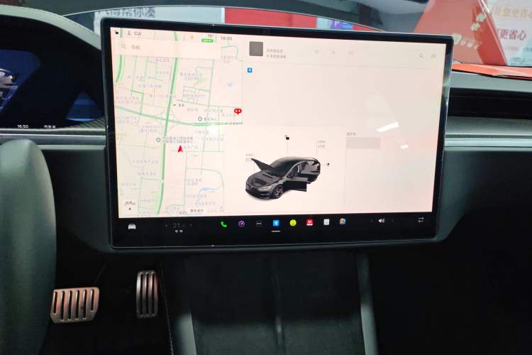 Used Tesla Model S 2023 Three-Motor All-Wheel-Drive Plaid Version Audio And AC Panel