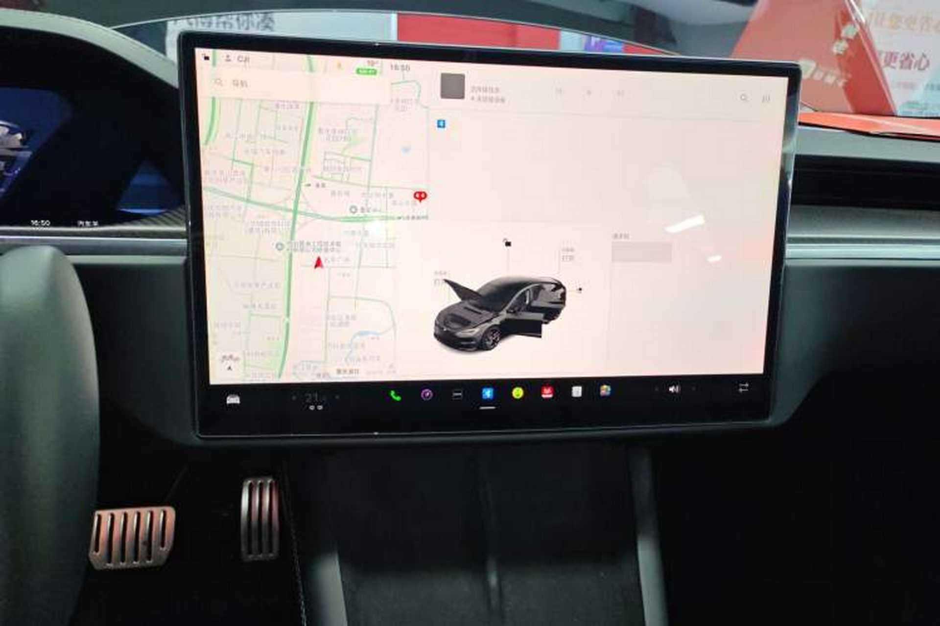 Used Tesla Model S 2023 Three-Motor All-Wheel-Drive Plaid Version Audio And AC Panel