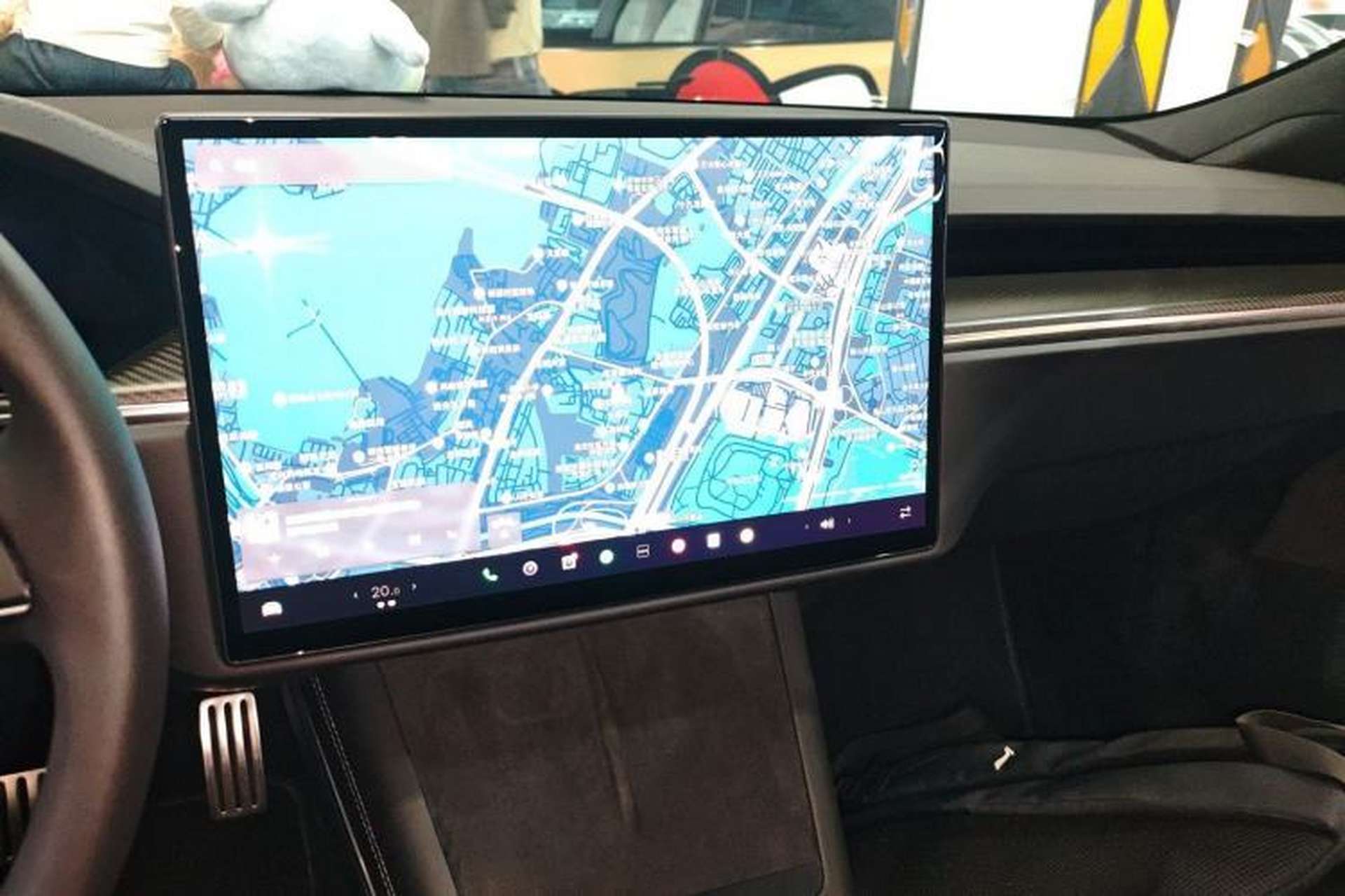Used Tesla Model S 2023 Three-Motor All-Wheel-Drive Plaid Version Audio And AC Panel