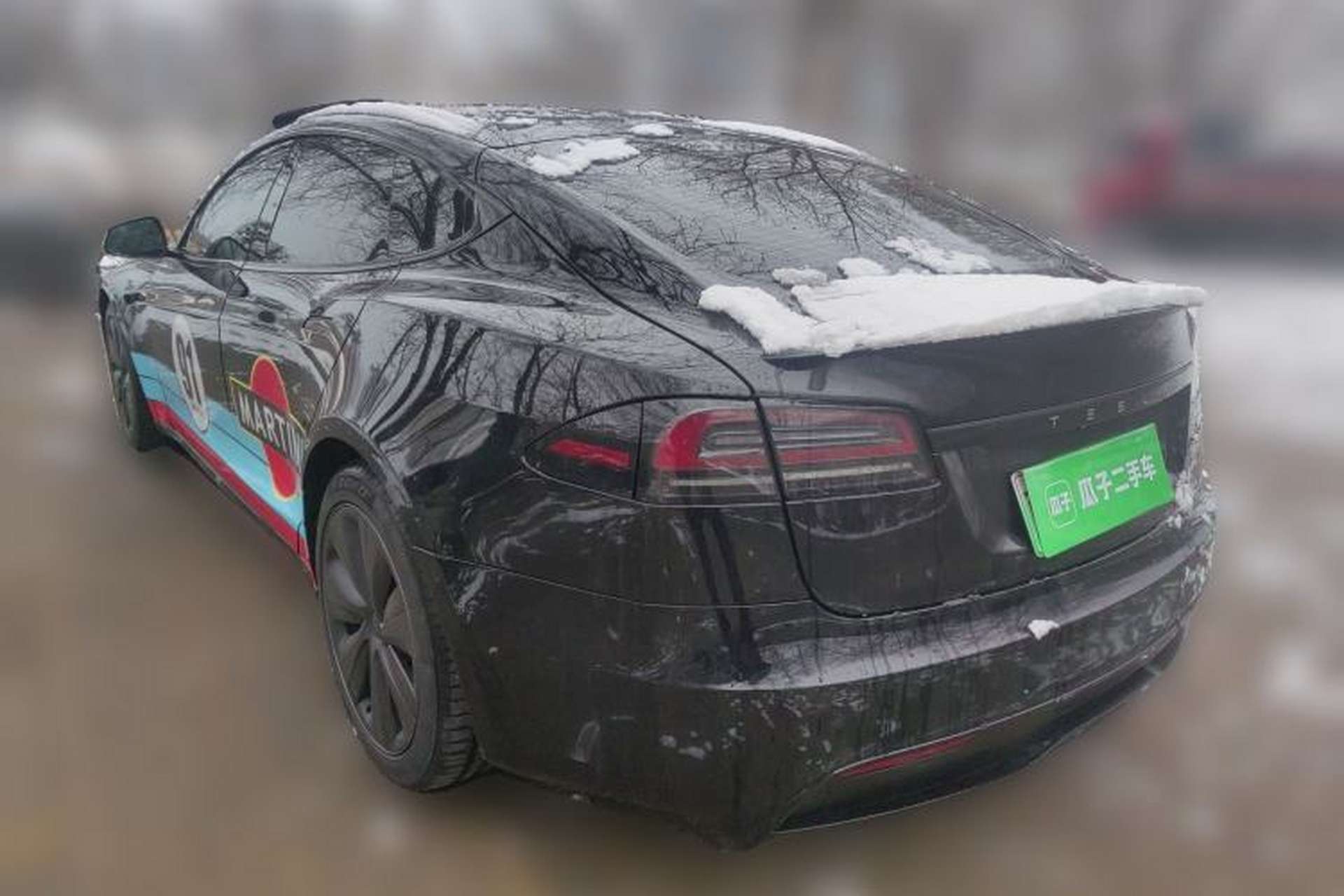 Used Tesla Model S 2023 Three-Motor All-Wheel-Drive Plaid Version Rear Left 45 Deg