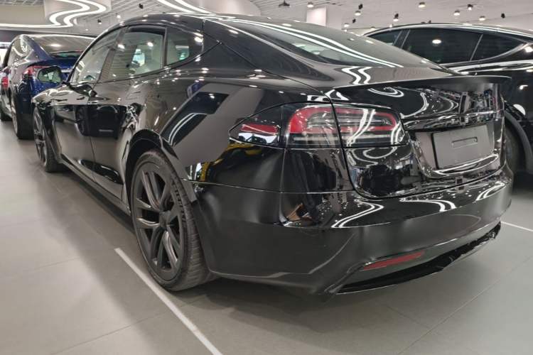 Used Tesla Model S 2023 Three-Motor All-Wheel-Drive Plaid Version Rear Left 45 Deg