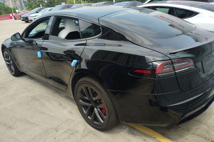 Used Tesla Model S 2023 Three-Motor All-Wheel-Drive Plaid Version Rear Left 45 Deg