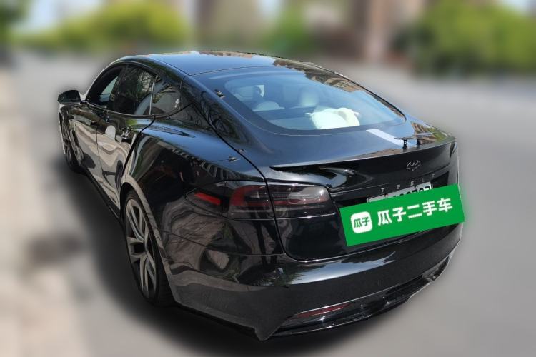 Used Tesla Model S 2023 Three-Motor All-Wheel-Drive Plaid Version Rear Left 45 Deg