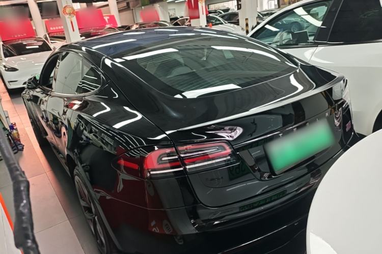 Used Tesla Model S 2023 Three-Motor All-Wheel-Drive Plaid Version Rear Left 45 Deg