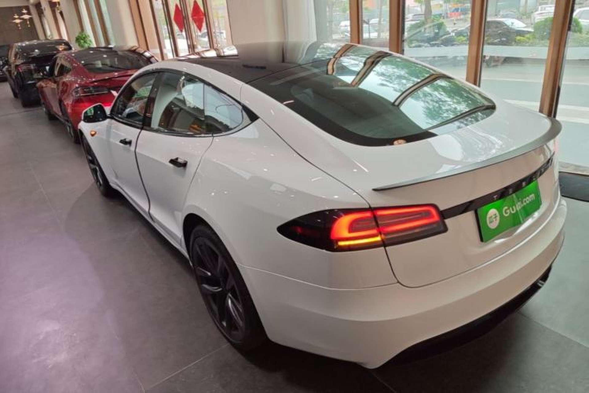 Used Tesla Model S 2023 Three-Motor All-Wheel-Drive Plaid Version Rear Left 45 Deg