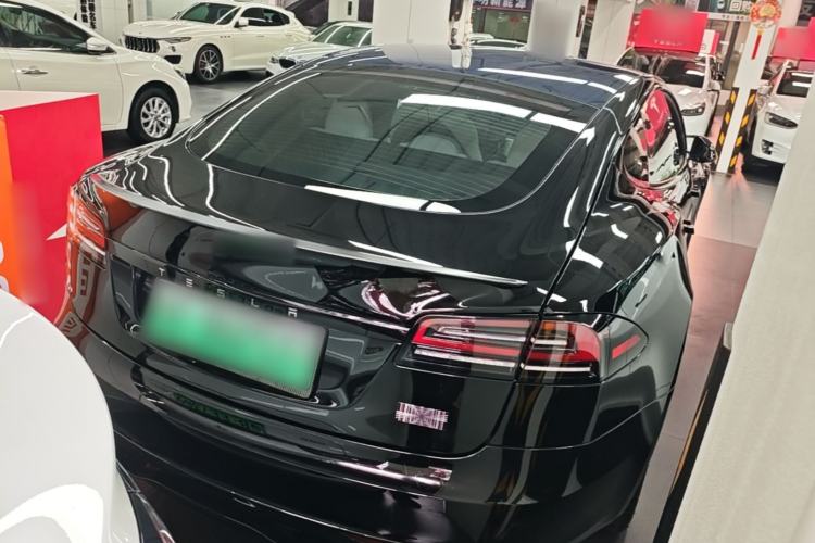 Used Tesla Model S 2023 Three-Motor All-Wheel-Drive Plaid Version Rear Right 45 Deg