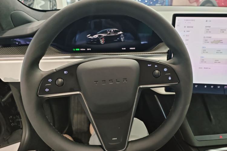 Used Tesla Model S 2023 Three-Motor All-Wheel-Drive Plaid Version Steering Wheel