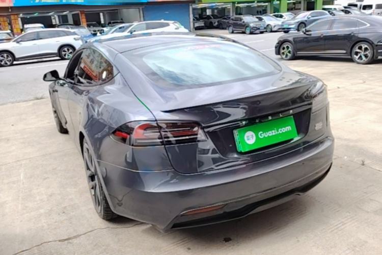 Used Tesla Model S 2023 Three-Motor All-Wheel-Drive Plaid Version Rear Left 45 Deg