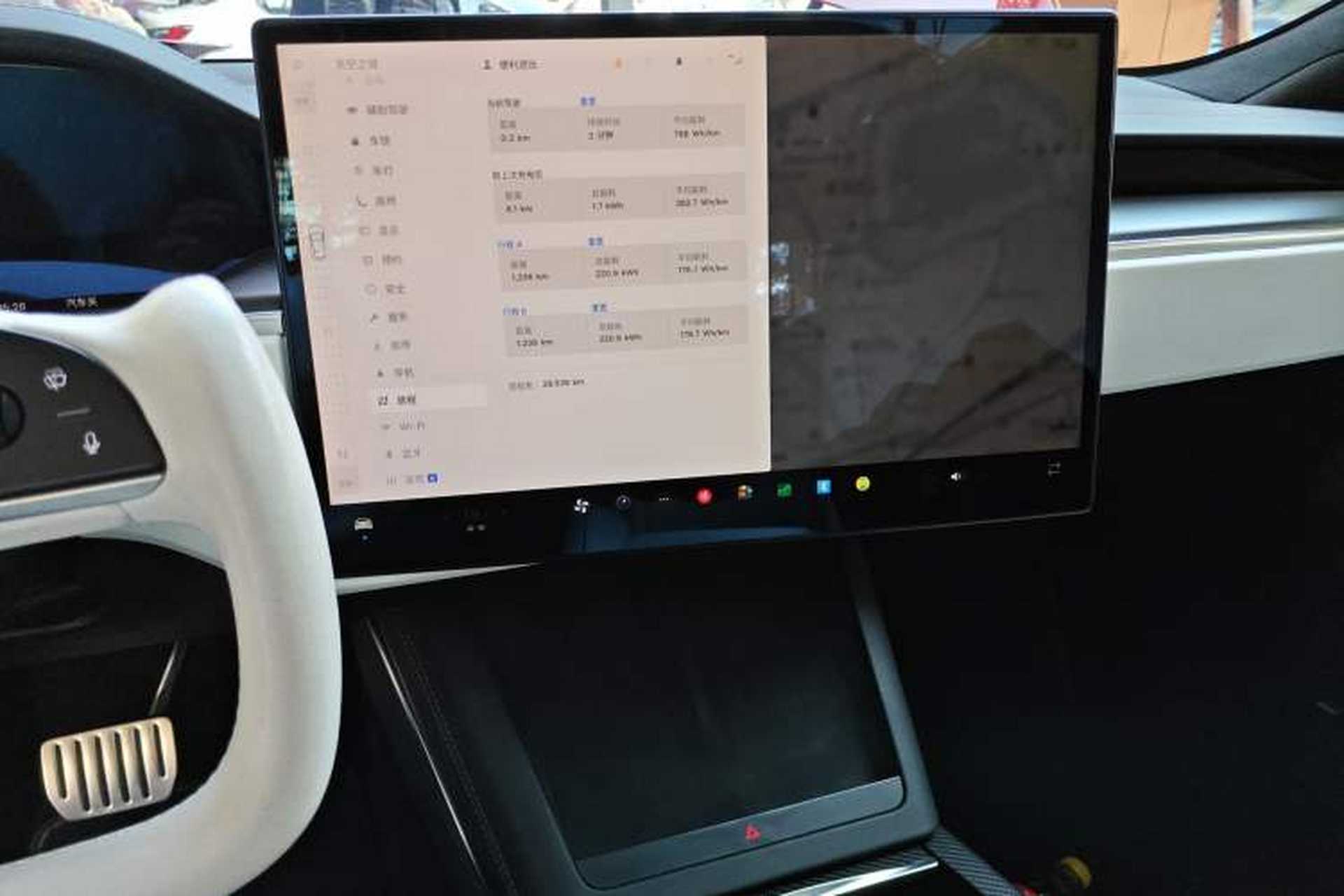Used Tesla Model S 2023 Three-Motor All-Wheel-Drive Plaid Version Audio And AC Panel