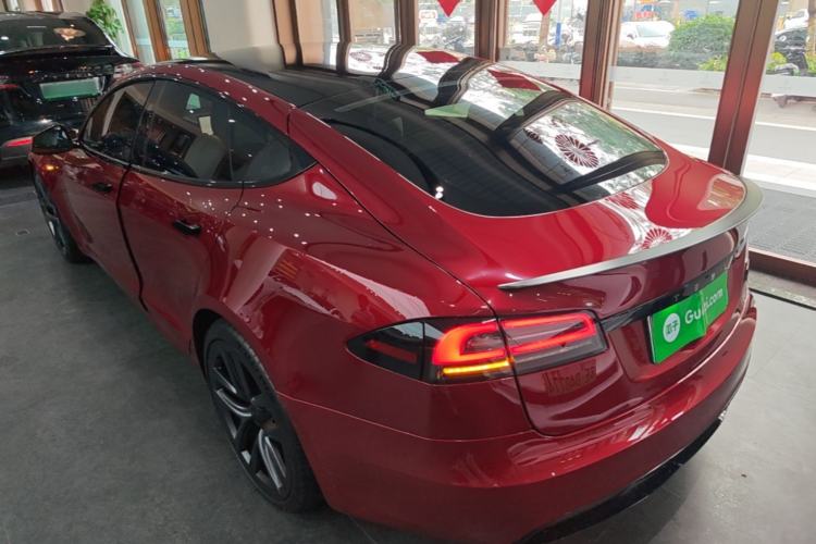 Used Tesla Model S 2023 Three-Motor All-Wheel-Drive Plaid Version Rear Left 45 Deg