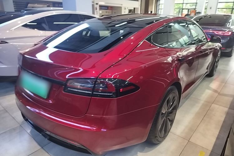 Used Tesla Model S 2023 Dual-Motor All-Wheel-Drive Version Rear Right 45 Deg