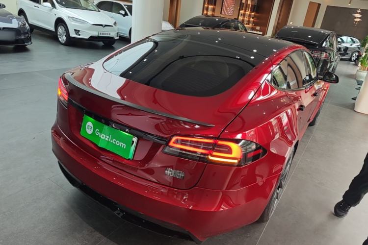 Used Tesla Model S 2023 Three-Motor All-Wheel-Drive Plaid Version Rear Right 45 Deg