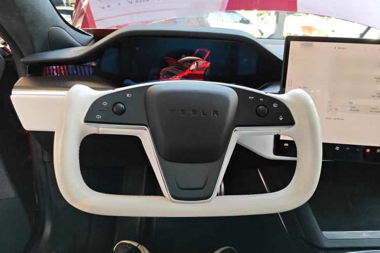 Used Tesla Model S 2023 Three-Motor All-Wheel-Drive Plaid Version Steering Wheel