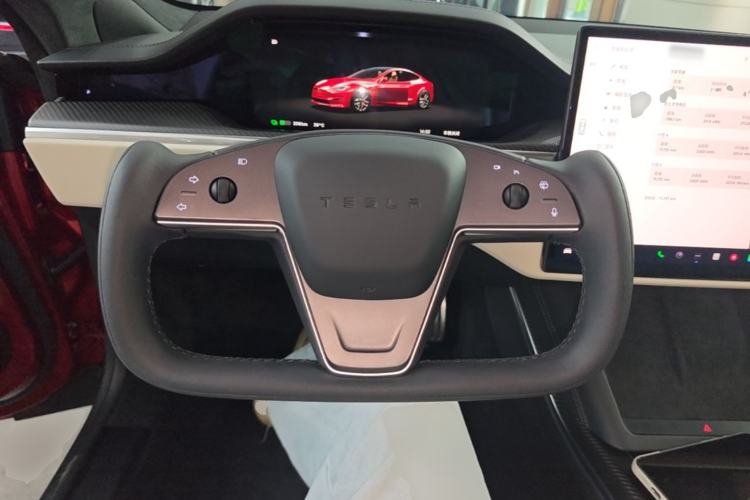 Used Tesla Model S 2023 Three-Motor All-Wheel-Drive Plaid Version Steering Wheel