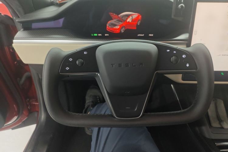 Used Tesla Model S 2023 Three-Motor All-Wheel-Drive Plaid Version Steering Wheel