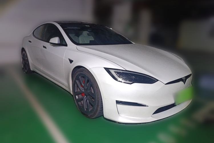 Used Tesla Model S 2023 Three-Motor All-Wheel-Drive Plaid Version Front Right 45 Deg
