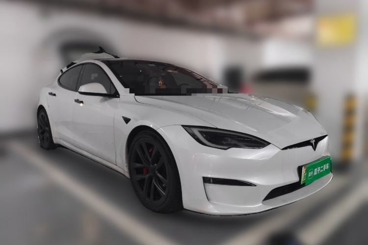 Used Tesla Model S 2023 Three-Motor All-Wheel-Drive Plaid Version Front Right 45 Deg