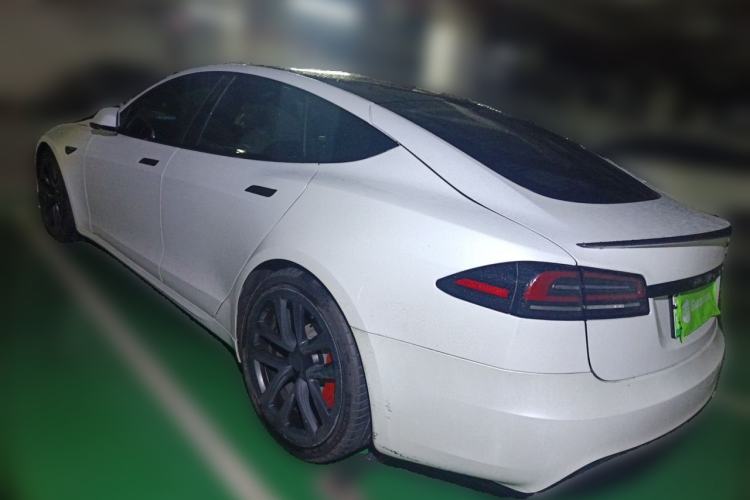 Used Tesla Model S 2023 Three-Motor All-Wheel-Drive Plaid Version Rear Left 45 Deg