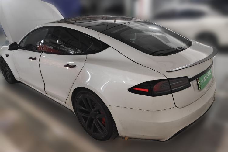 Used Tesla Model S 2023 Three-Motor All-Wheel-Drive Plaid Version Rear Left 45 Deg