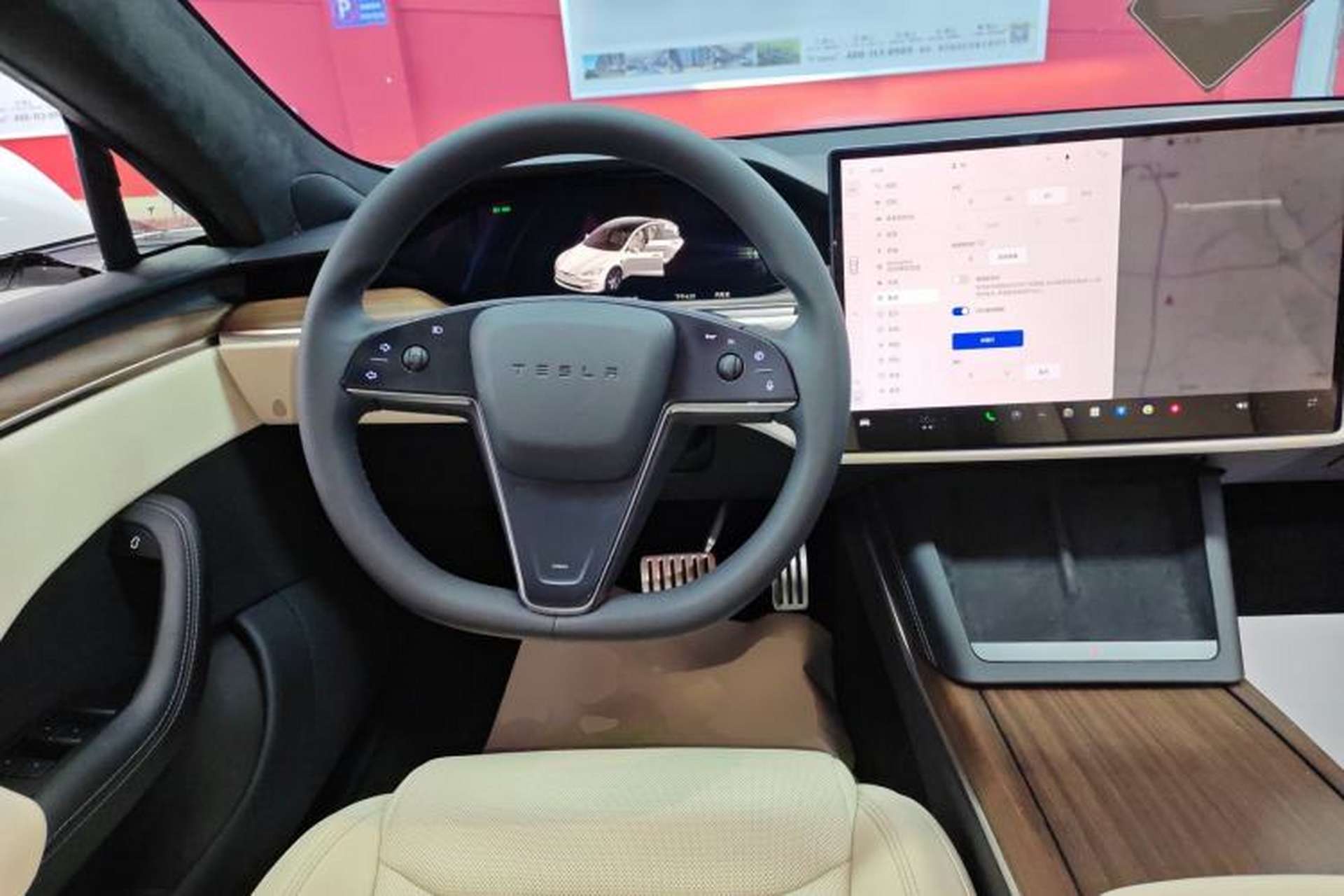 Used Tesla Model S 2023 Dual-Motor All-Wheel-Drive Version Steering Wheel