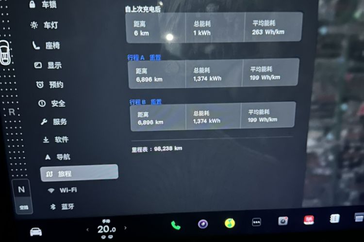 Used Tesla Model X 2023 Dual-Motor All-Wheel-Drive Version Odometer Close Up