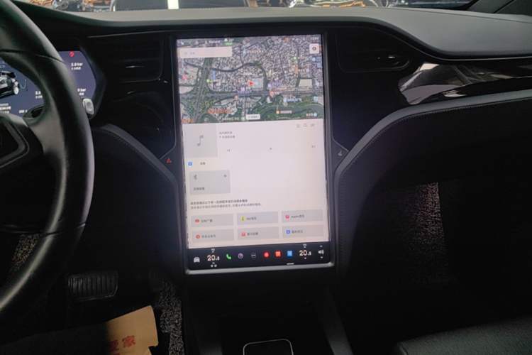 Used Tesla Model X 2016 X 75D Audio And AC Panel