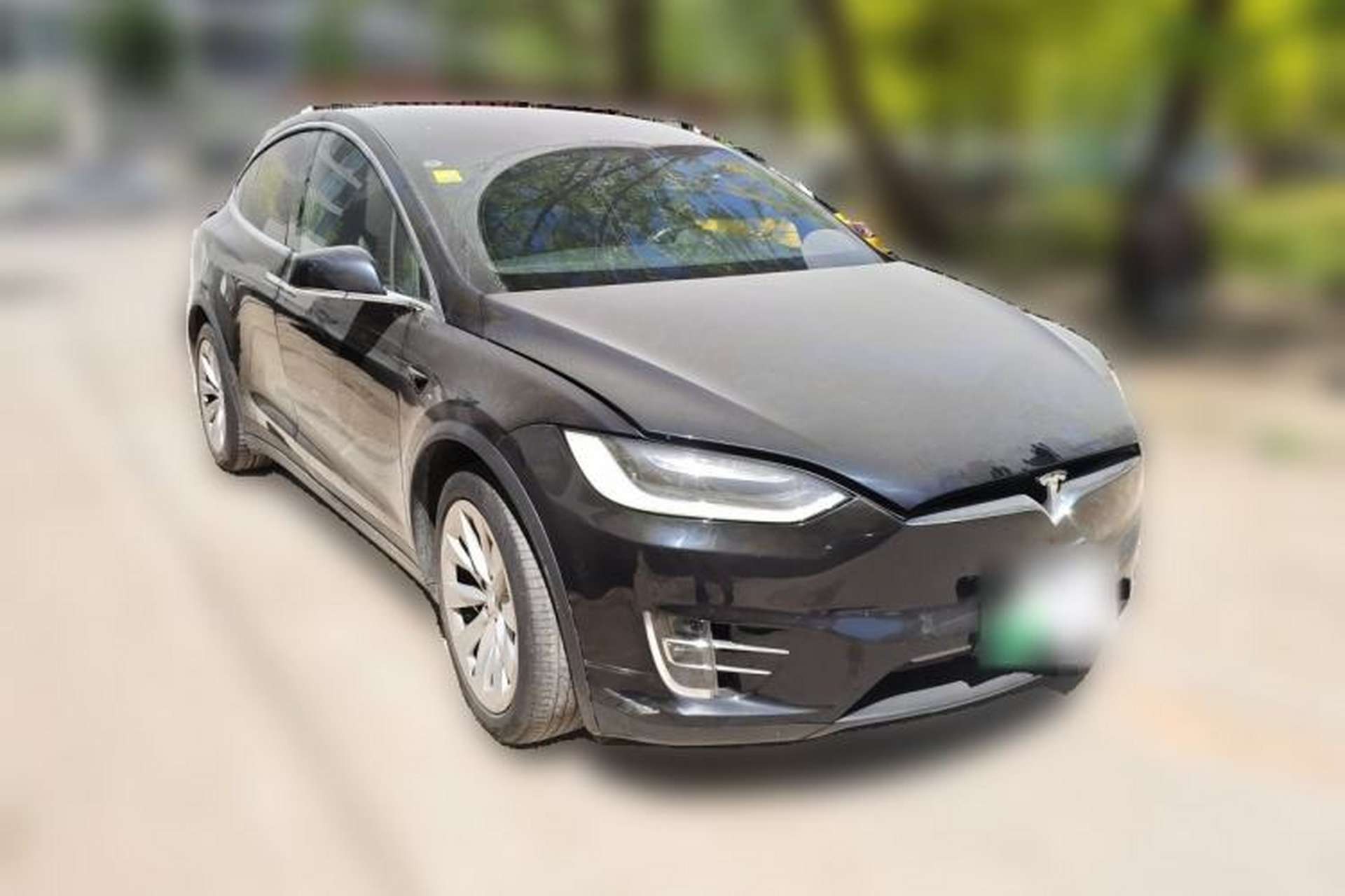 Used Tesla Model X 2016 X 75D Front Right 45 Deg