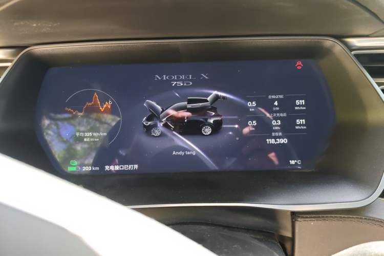 Used Tesla Model X 2016 X 75D Instrument Cluster