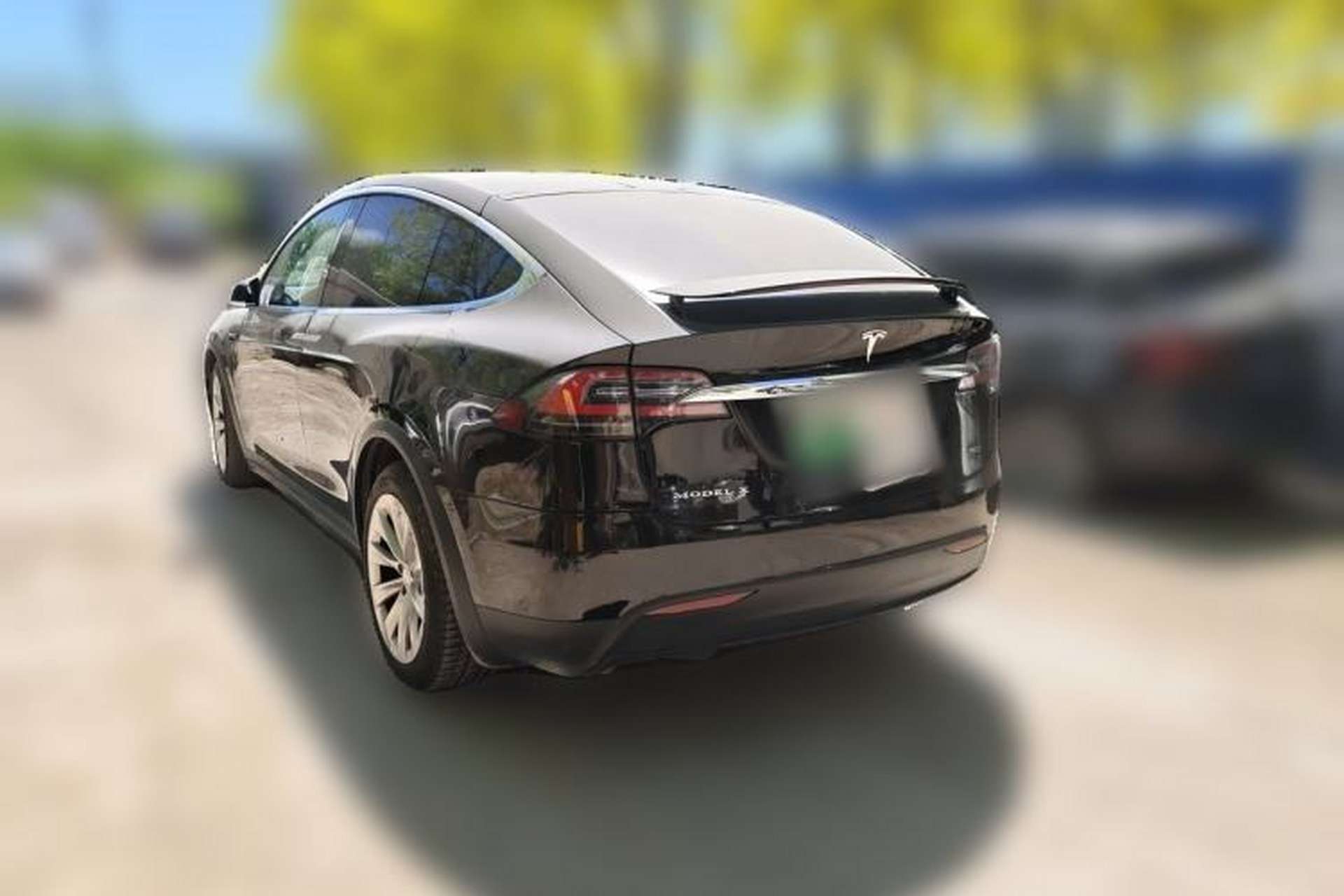 Used Tesla Model X 2016 X 75D Rear Left 45 Deg