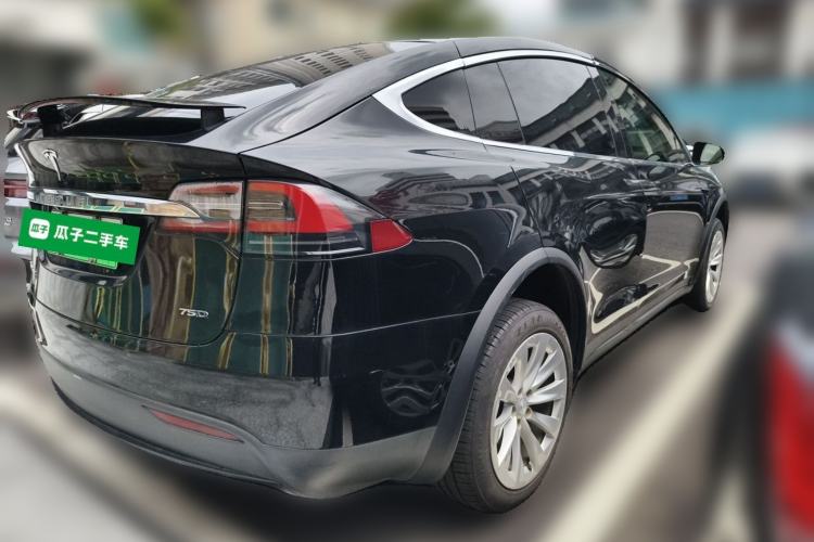 Used Tesla Model X 2016 X 75D Rear Right 45 Deg