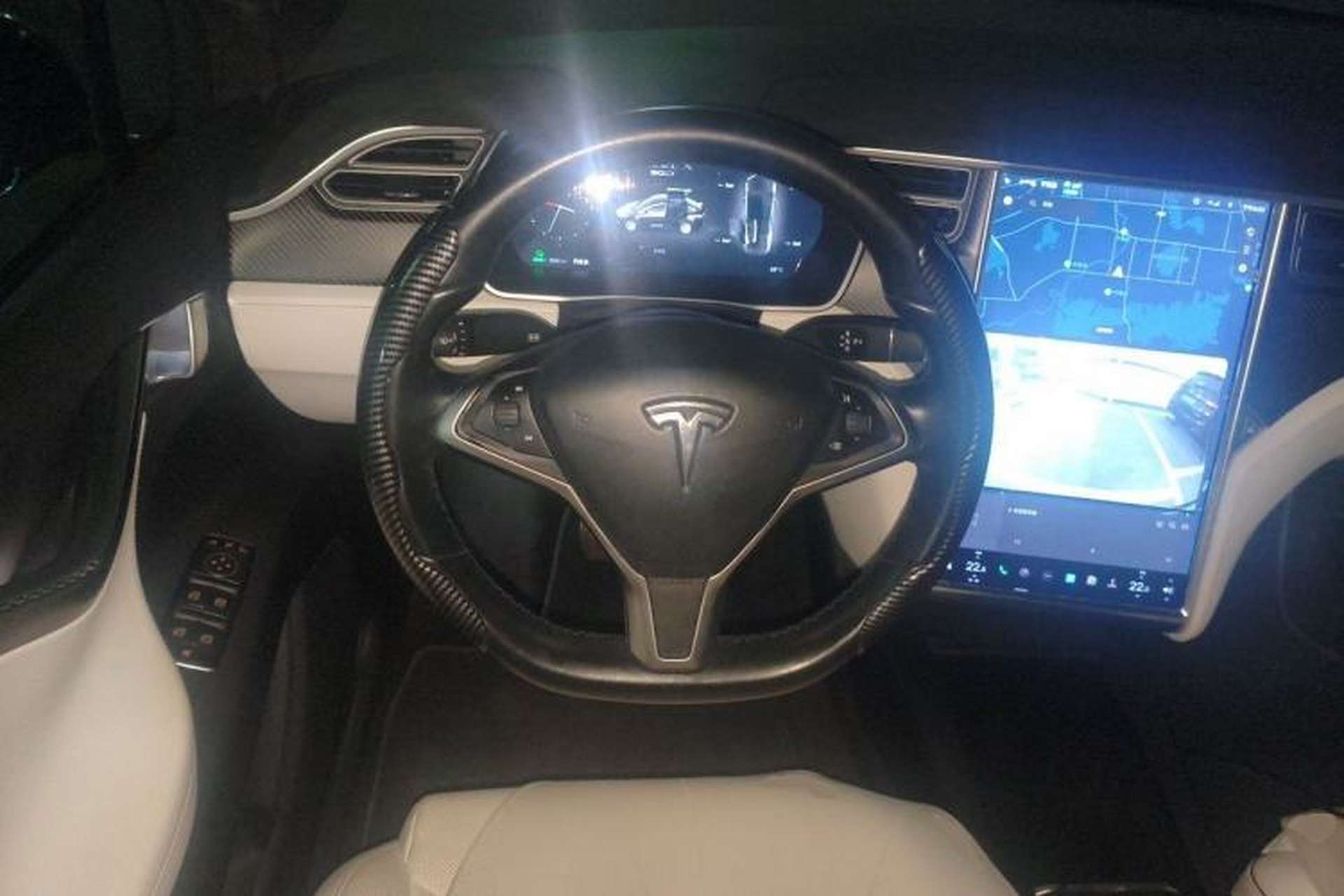 Used Tesla Model X 2016 X 90D Steering Wheel