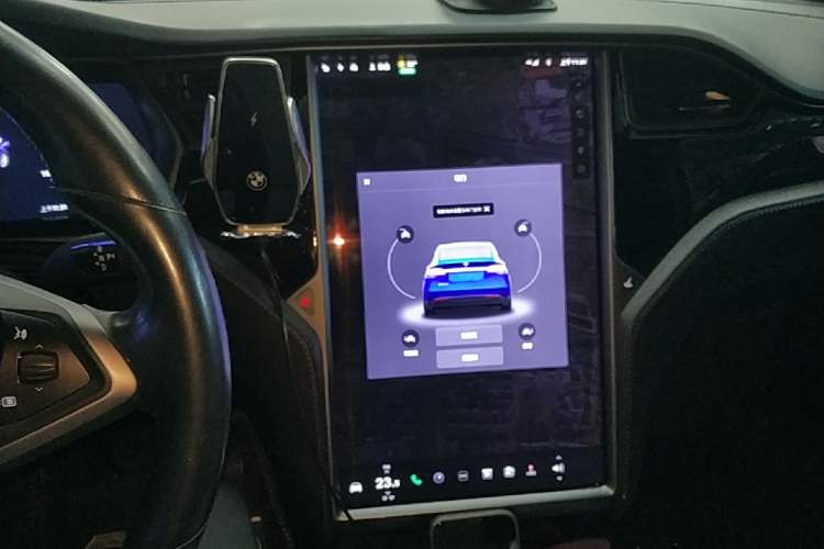Used Tesla Model X 2016 X 75D Audio And AC Panel