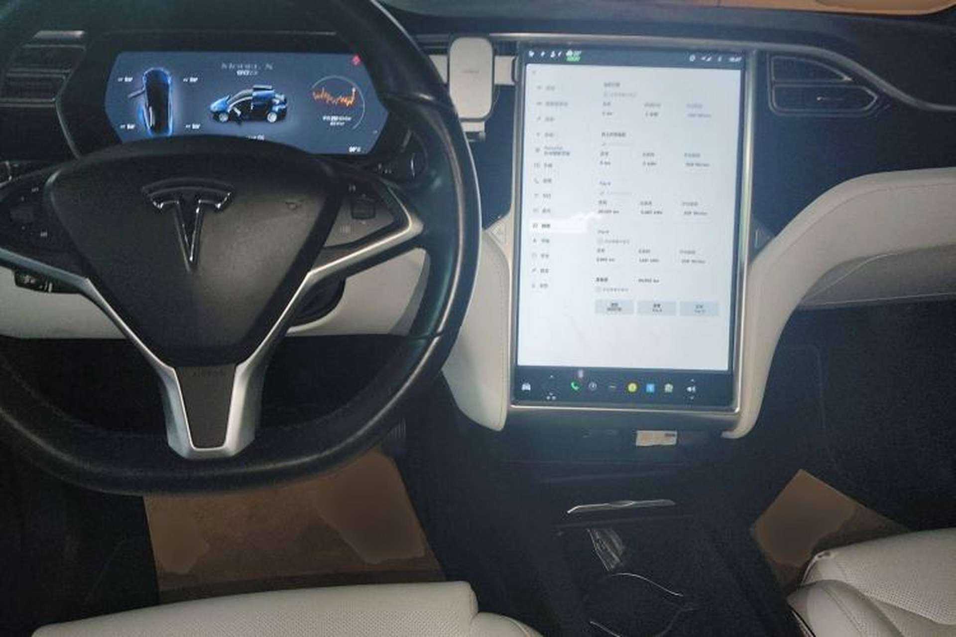 Used Tesla Model X 2016 X 90D Center Console