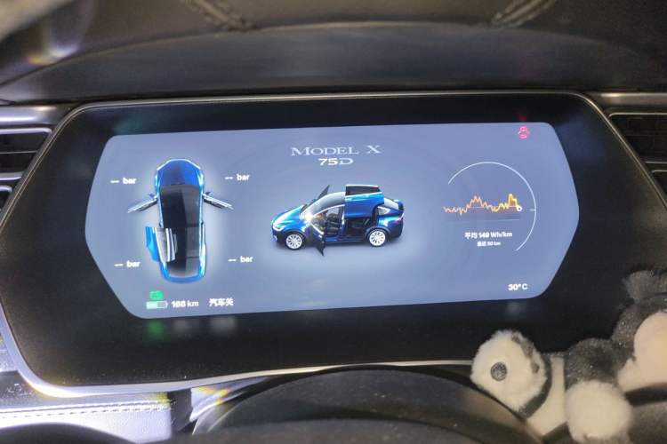 Used Tesla Model X 2016 X 75D Instrument Cluster