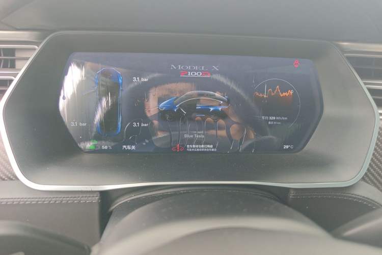 Used Tesla Model X 2016 X P100D Performance High-Performance Edition Instrument Cluster