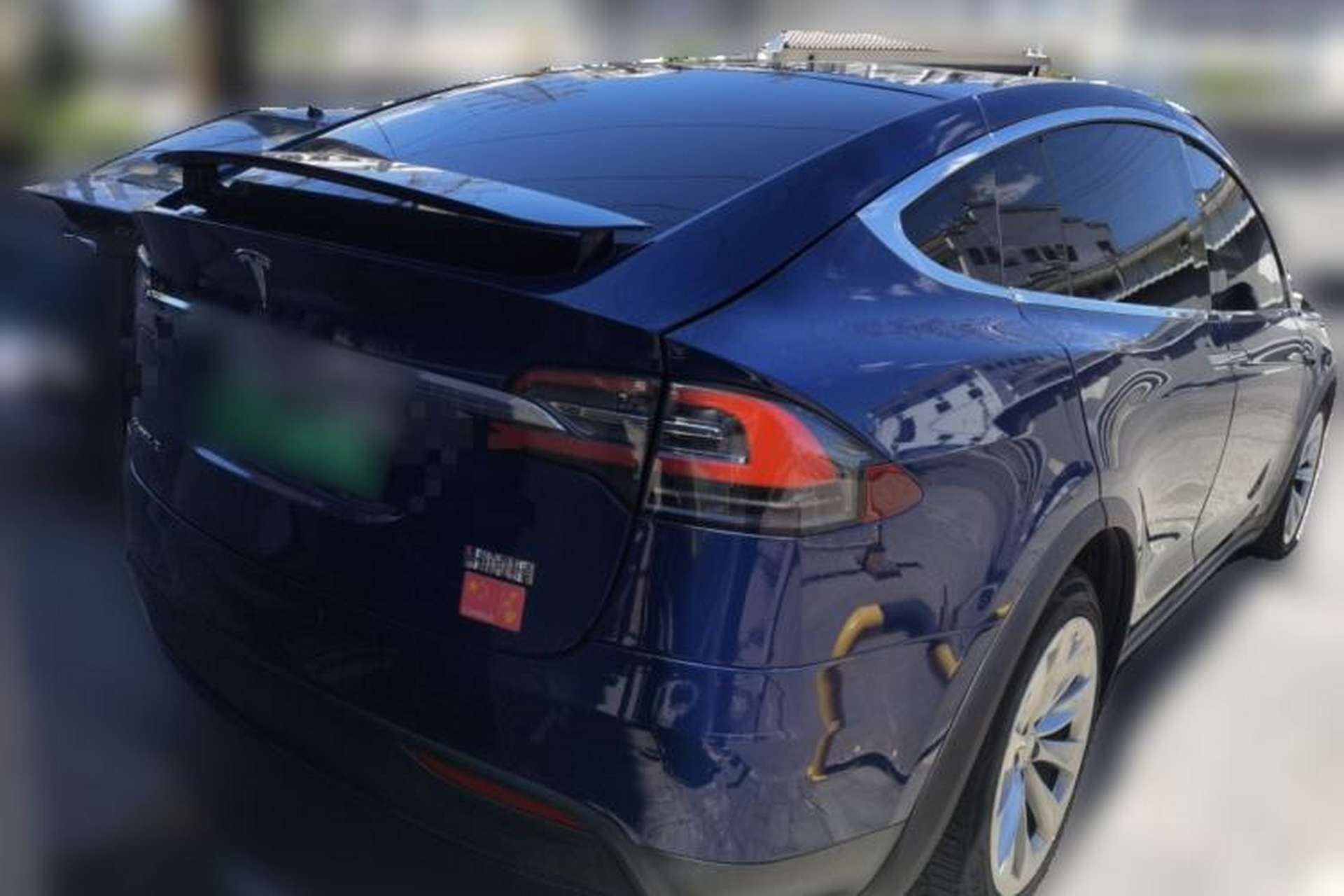 Used Tesla Model X 2016 X 90D Rear Right 45 Deg