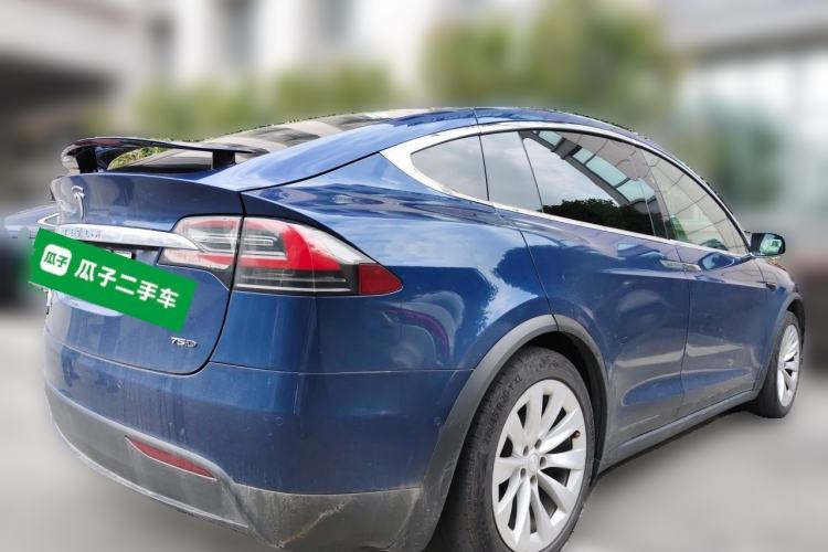 Used Tesla Model X 2016 X 75D Rear Right 45 Deg