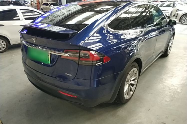 Used Tesla Model X 2016 X 75D Rear Right 45 Deg