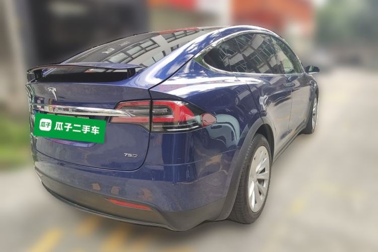 Used Tesla Model X 2016 X 75D Rear Right 45 Deg