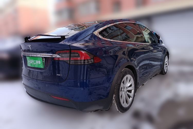 Used Tesla Model X 2016 X 75D Rear Right 45 Deg