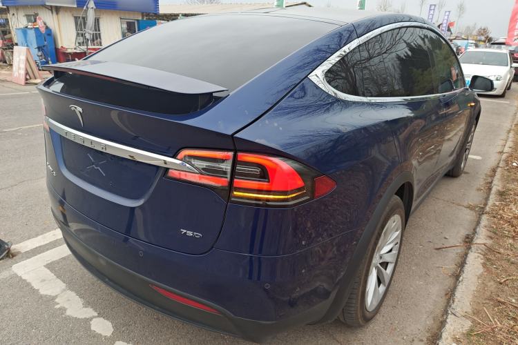 Used Tesla Model X 2016 X 75D Rear Right 45 Deg