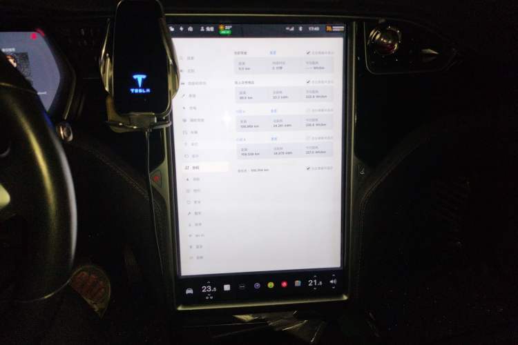 Used Tesla Model X 2016 X 75D Audio And AC Panel