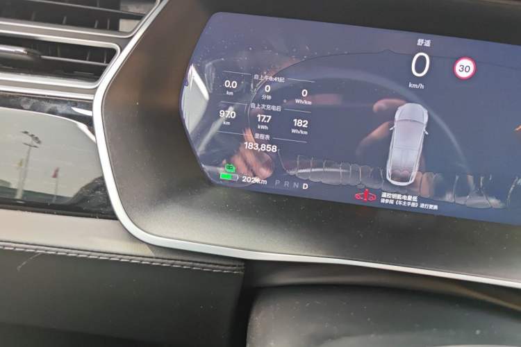 Used Tesla Model X 2016 X 60D Odometer Close Up
