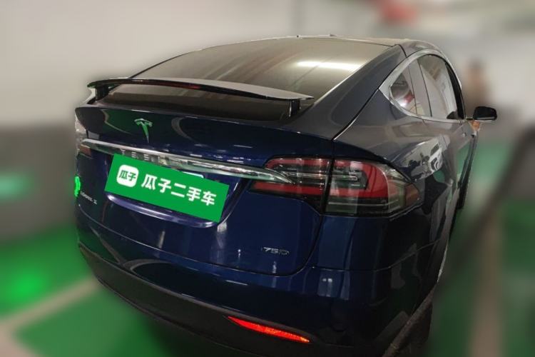 Used Tesla Model X 2016 X 75D Rear Right 45 Deg