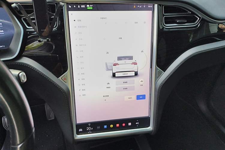 Used Tesla Model X 2016 X 90D Audio And AC Panel
