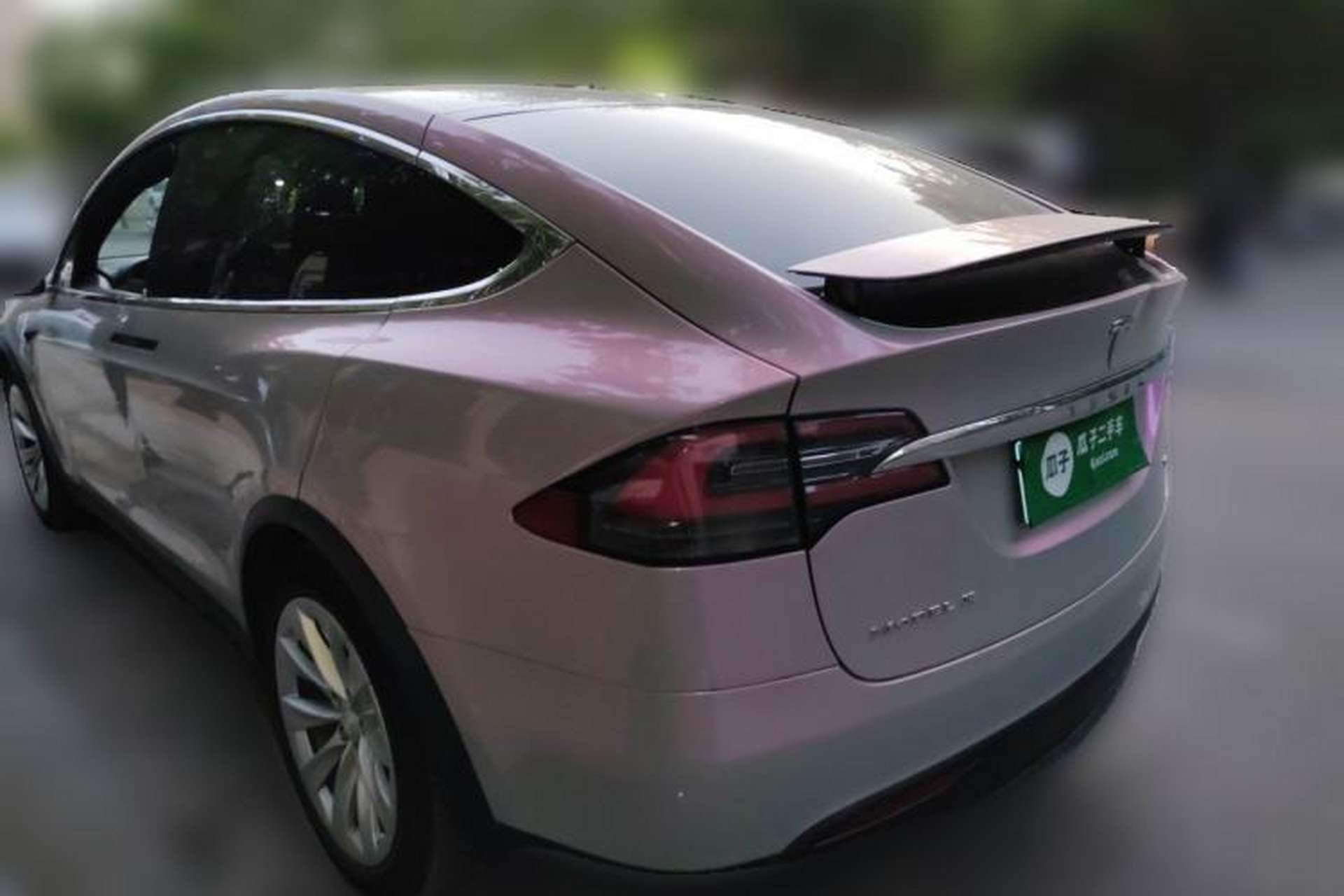 Used Tesla Model X 2016 X 90D Rear Left 45 Deg
