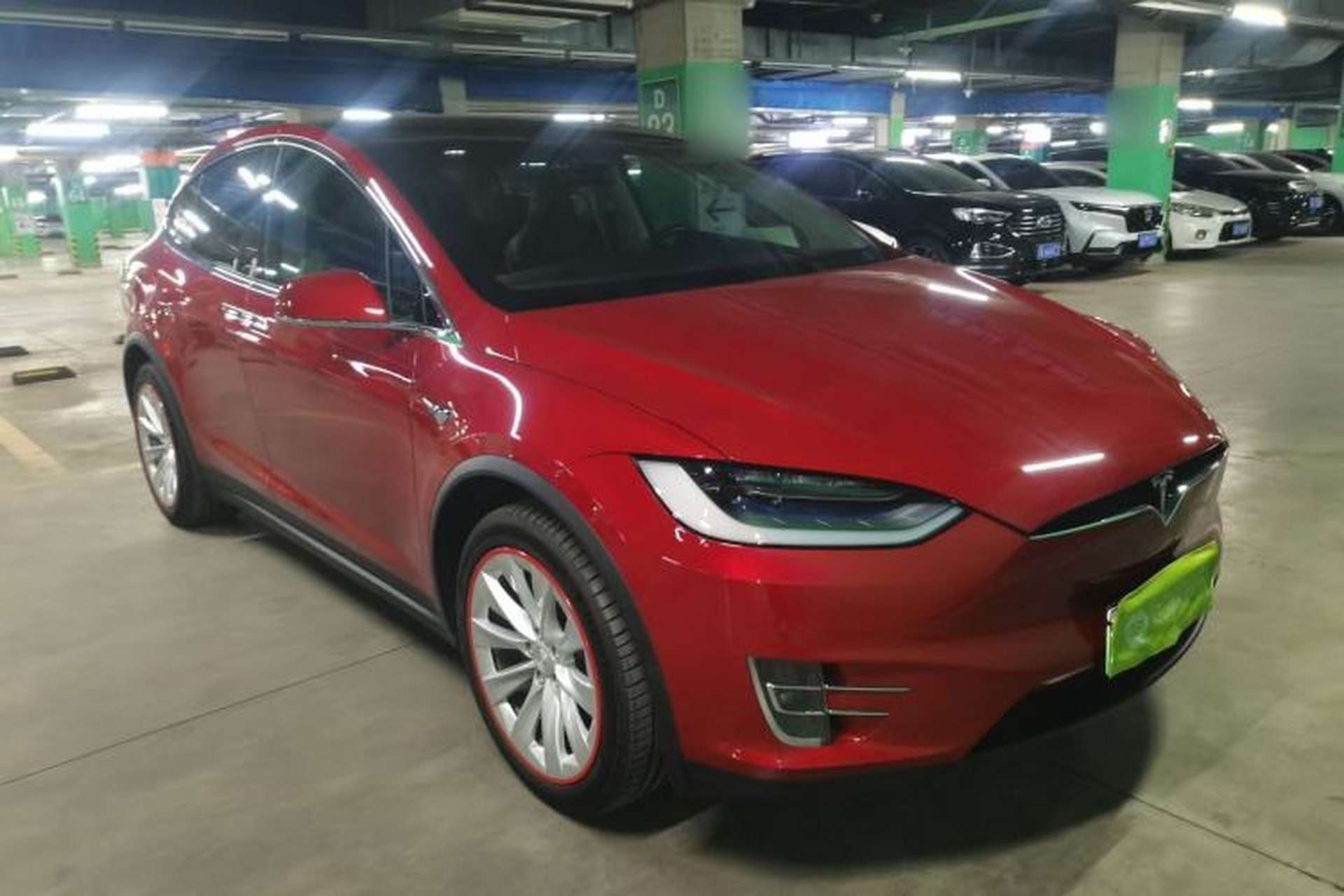Used Tesla Model X 2016 X 75D Front Right 45 Deg