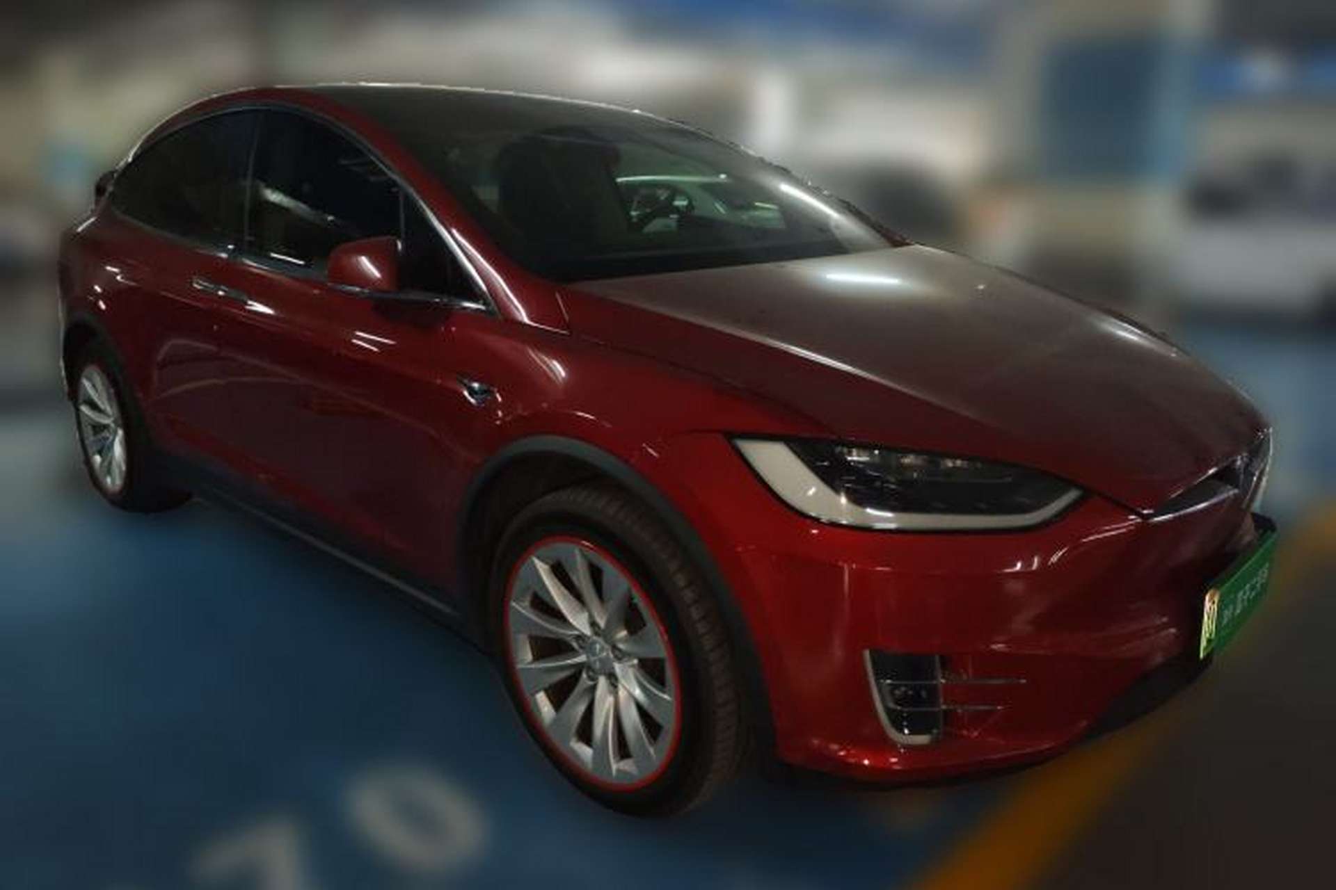 Used Tesla Model X 2016 X 75D Front Right 45 Deg