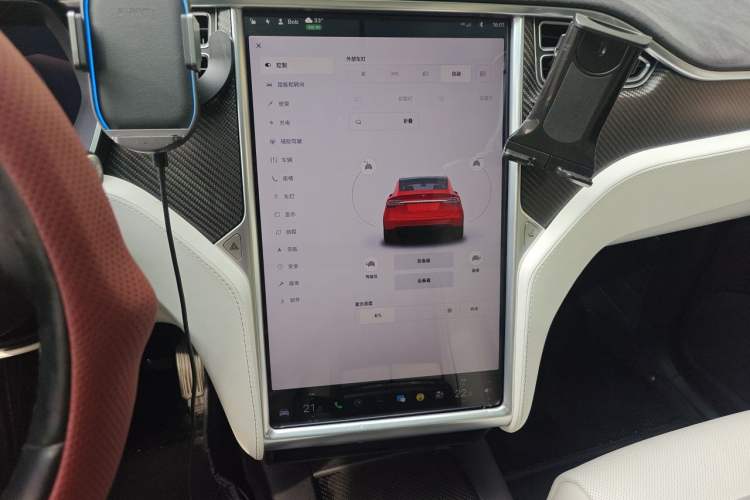 Used Tesla Model X 2016 X 90D Odometer Close Up