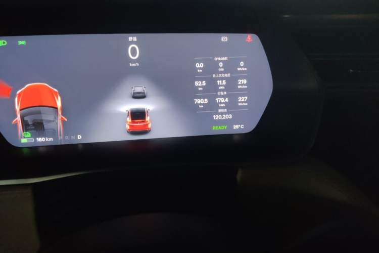 Used Tesla Model X 2016 X 90D Odometer Close Up